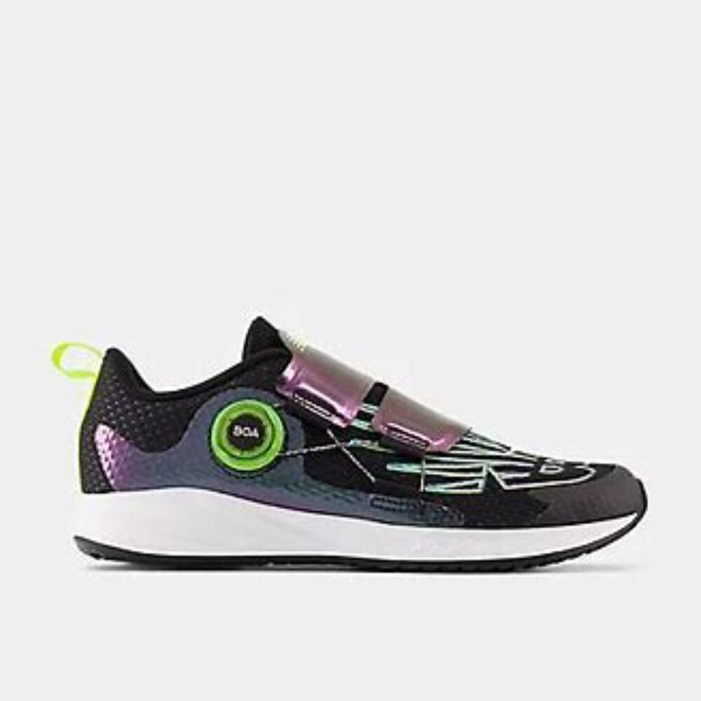 Size 7 youth Kids Sneakers-New Balance- Black and Purple